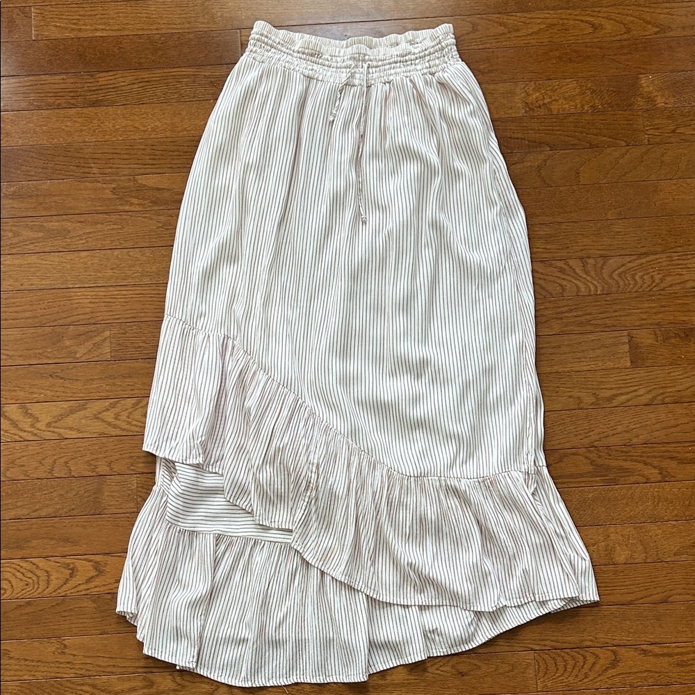 Striped Cream Skirt